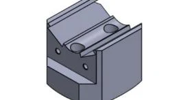 New Style Jaw Holder — machined block with serrated insert